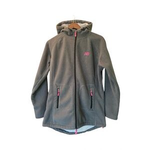 New Balance Thick Fleece Zip Up Grey Sweater Jacket Women’s US Medium